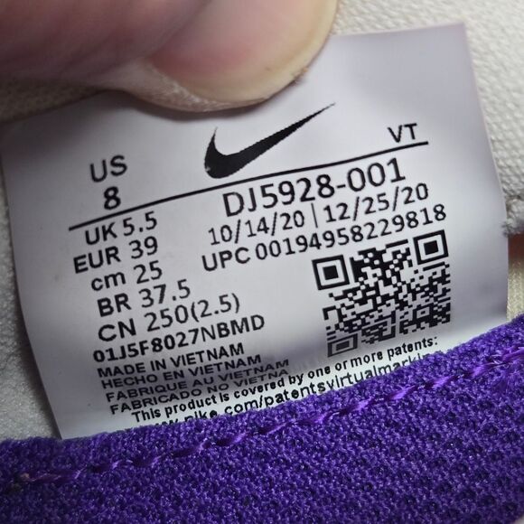 Nike React Infinity 2 Flyknit Women's White and Pink Running Shoes Size 8 - Picture 11 of 11